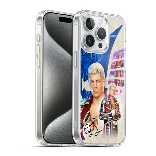 WWE Cody Rhodes Superstar Graphics Soft Gel Case for Apple iPhone 15 Pro & MagSafe