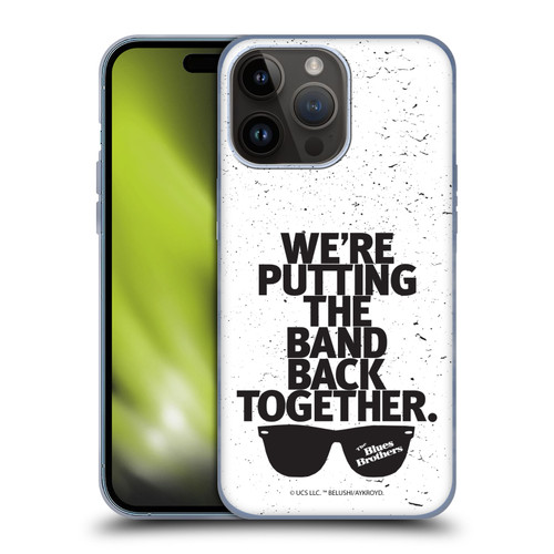 The Blues Brothers Graphics The Band Back Together Soft Gel Case for Apple iPhone 15 Pro Max