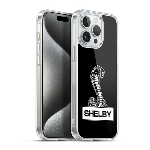 Shelby Logos Plain Soft Gel Case for Apple iPhone 15 Pro Max
