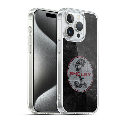 Shelby Logos Distressed Black Soft Gel Case for Apple iPhone 15 Pro