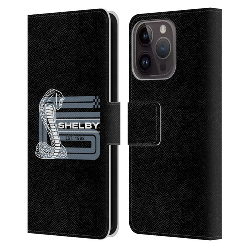 Shelby Logos CS Super Snake Leather Book Wallet Case Cover For Apple iPhone 15 Pro