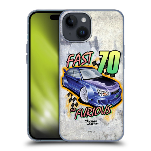 Fast & Furious Franchise Fast Fashion Grunge Retro Soft Gel Case for Apple iPhone 15