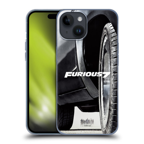 Fast & Furious Franchise Key Art Furious Tire Soft Gel Case for Apple iPhone 15