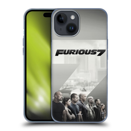 Fast & Furious Franchise Key Art Furious 7 Soft Gel Case for Apple iPhone 15