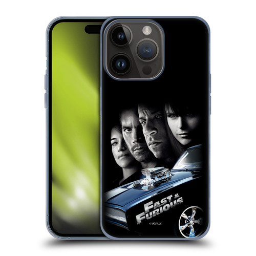 Fast & Furious Franchise Key Art 2009 Movie Soft Gel Case for Apple iPhone 15 Pro