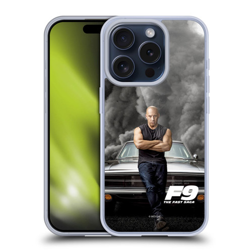 Fast & Furious Franchise Key Art F9 The Fast Saga Dom Soft Gel Case for Apple iPhone 15 Pro