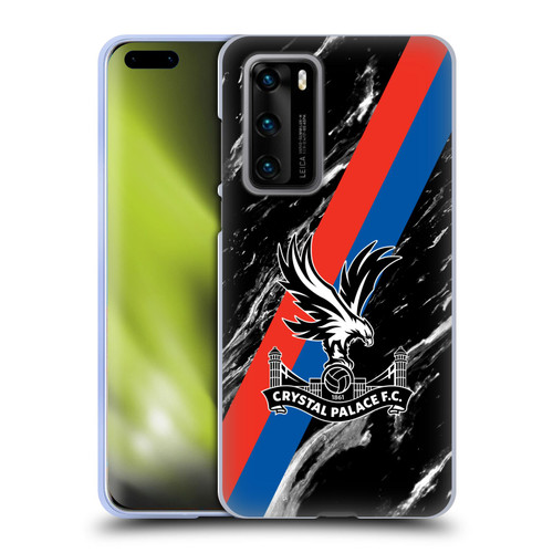 Crystal Palace FC Crest Black Marble Soft Gel Case for Huawei P40 5G