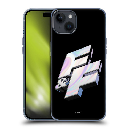 Fast & Furious Franchise Logo Art F&F 3D Soft Gel Case for Apple iPhone 15 Plus