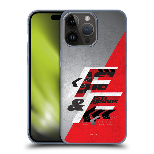 Fast & Furious Franchise Logo Art F&F Red Soft Gel Case for Apple iPhone 15 Pro Max