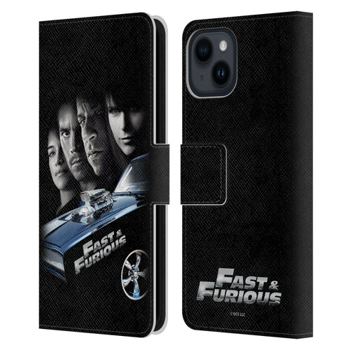 Fast & Furious Franchise Key Art 2009 Movie Leather Book Wallet Case Cover For Apple iPhone 15