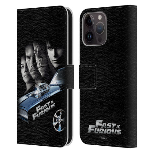 Fast & Furious Franchise Key Art 2009 Movie Leather Book Wallet Case Cover For Apple iPhone 15 Pro Max