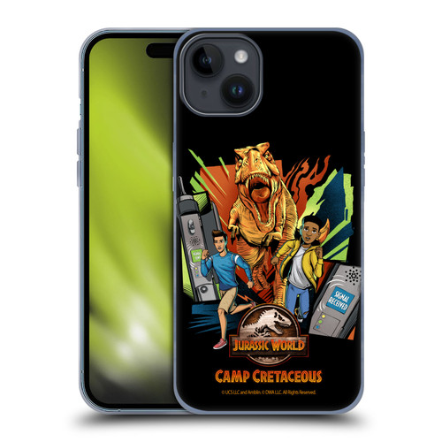 Jurassic World: Camp Cretaceous Character Art Signal Soft Gel Case for Apple iPhone 15 Plus