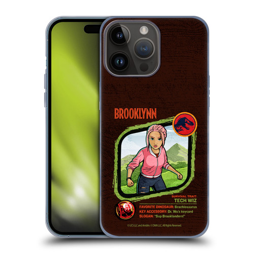 Jurassic World: Camp Cretaceous Character Art Brooklynn Soft Gel Case for Apple iPhone 15 Pro Max