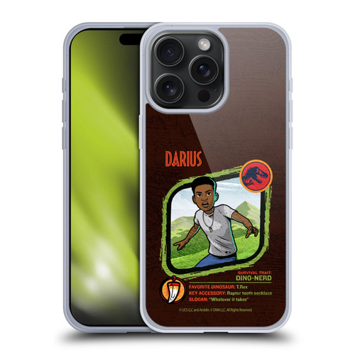 Jurassic World: Camp Cretaceous Character Art Darius Soft Gel Case for Apple iPhone 15 Pro Max