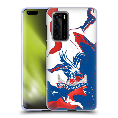 Crystal Palace FC Crest Marble Soft Gel Case for Huawei P40 5G