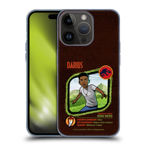 Jurassic World: Camp Cretaceous Character Art Darius Soft Gel Case for Apple iPhone 15 Pro