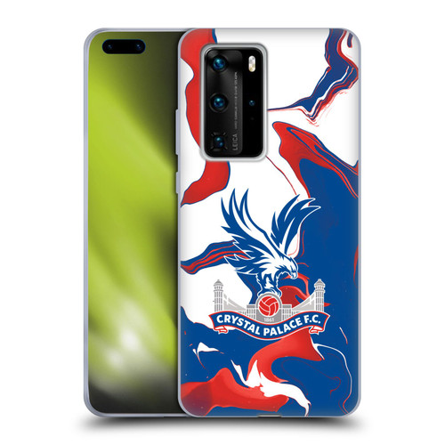 Crystal Palace FC Crest Marble Soft Gel Case for Huawei P40 Pro / P40 Pro Plus 5G