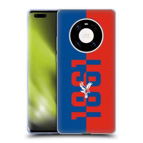 Crystal Palace FC Crest 1861 Soft Gel Case for Huawei Mate 40 Pro 5G