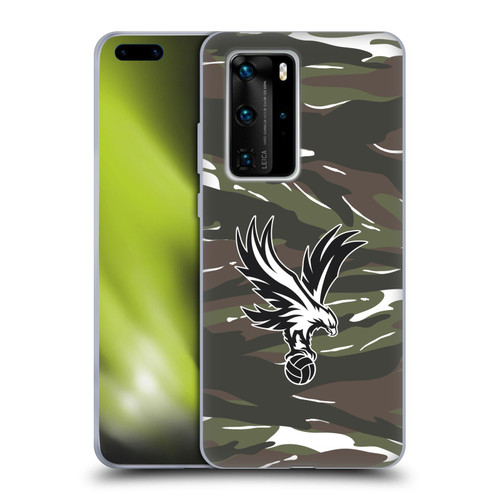 Crystal Palace FC Crest Woodland Camouflage Soft Gel Case for Huawei P40 Pro / P40 Pro Plus 5G