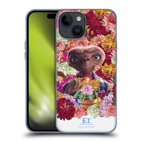 E.T. Graphics Floral Soft Gel Case for Apple iPhone 15