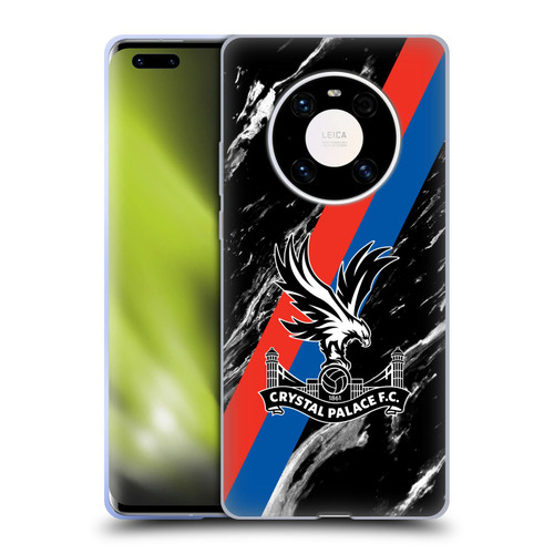 Crystal Palace FC Crest Black Marble Soft Gel Case for Huawei Mate 40 Pro 5G