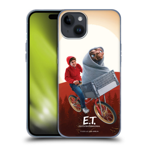 E.T. Graphics Elliot And E.T. Soft Gel Case for Apple iPhone 15 Plus