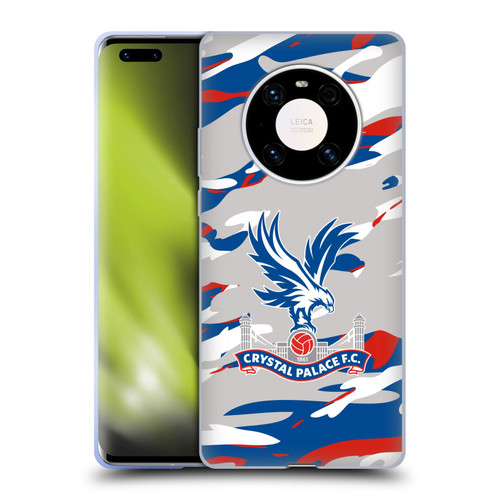 Crystal Palace FC Crest Camouflage Soft Gel Case for Huawei Mate 40 Pro 5G