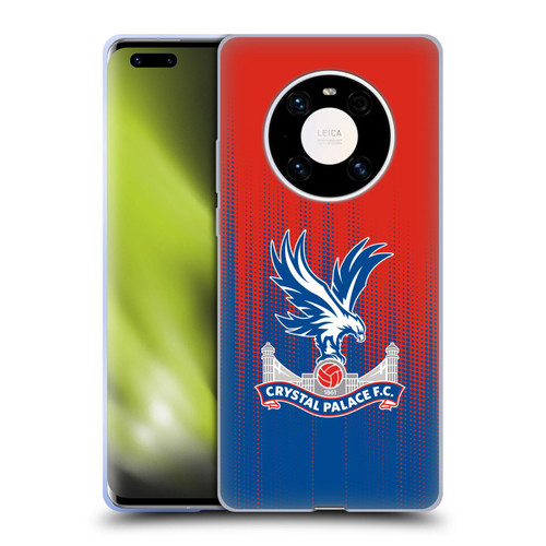 Crystal Palace FC Crest Halftone Soft Gel Case for Huawei Mate 40 Pro 5G