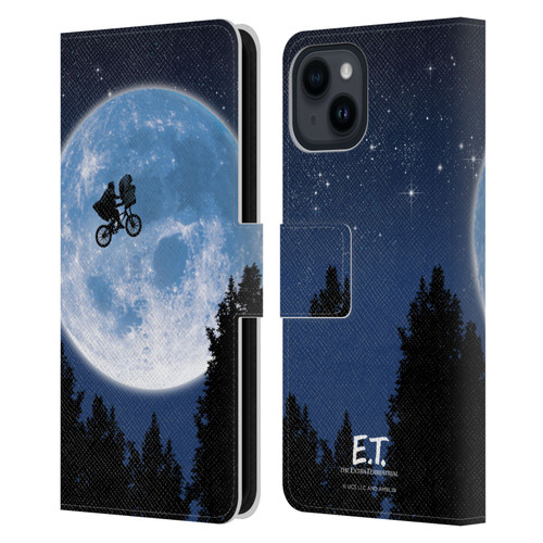 E.T. Graphics Poster Leather Book Wallet Case Cover For Apple iPhone 15