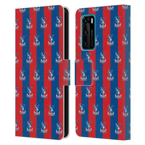 Crystal Palace FC Crest Pattern Leather Book Wallet Case Cover For Huawei P40 5G