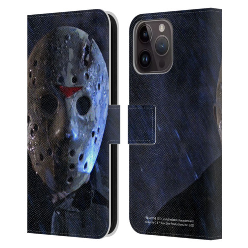 Friday the 13th: A New Beginning Graphics Jason Leather Book Wallet Case Cover For Apple iPhone 15 Pro Max