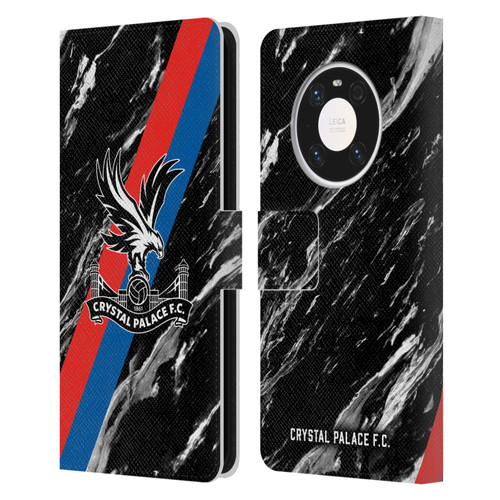 Crystal Palace FC Crest Black Marble Leather Book Wallet Case Cover For Huawei Mate 40 Pro 5G