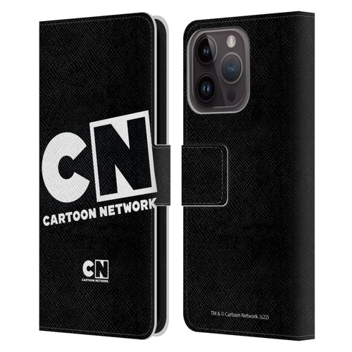 Cartoon Network Logo Oversized Leather Book Wallet Case Cover For Apple iPhone 15 Pro