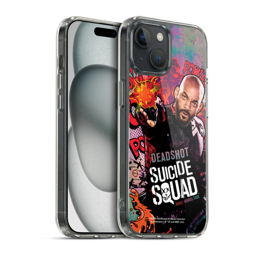 Suicide Squad 2016 Graphics Deadshot Poster Soft Gel Case for Apple iPhone 15 & MagSafe
