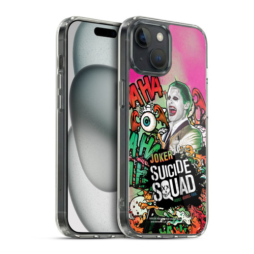 Suicide Squad 2016 Graphics Joker Poster Soft Gel Case for Apple iPhone 15 & MagSafe