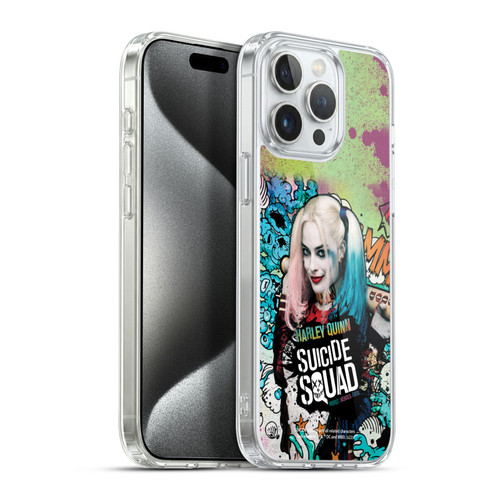 Suicide Squad 2016 Graphics Harley Quinn Poster Soft Gel Case for Apple iPhone 15 Pro Max & MagSafe