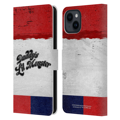 Suicide Squad 2016 Graphics Harley Quinn Costume Leather Book Wallet Case Cover For Apple iPhone 15