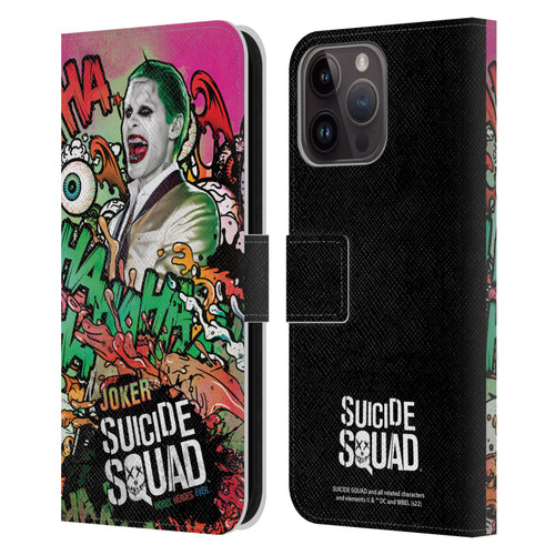 Suicide Squad 2016 Graphics Joker Poster Leather Book Wallet Case Cover For Apple iPhone 15 Pro Max