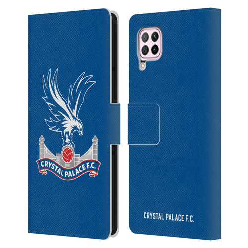 Crystal Palace FC Crest Plain Leather Book Wallet Case Cover For Huawei Nova 6 SE / P40 Lite