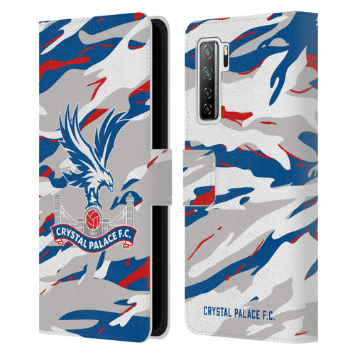 Crystal Palace FC Crest Camouflage Leather Book Wallet Case Cover For Huawei Nova 7 SE/P40 Lite 5G