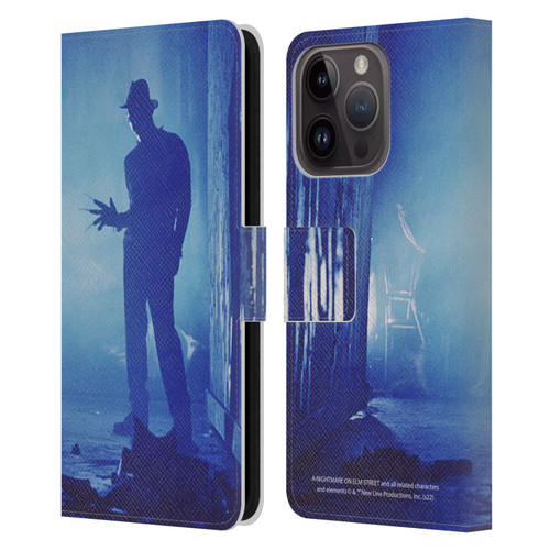 A Nightmare On Elm Street 3 Dream Warriors Graphics Freddy Leather Book Wallet Case Cover For Apple iPhone 15 Pro