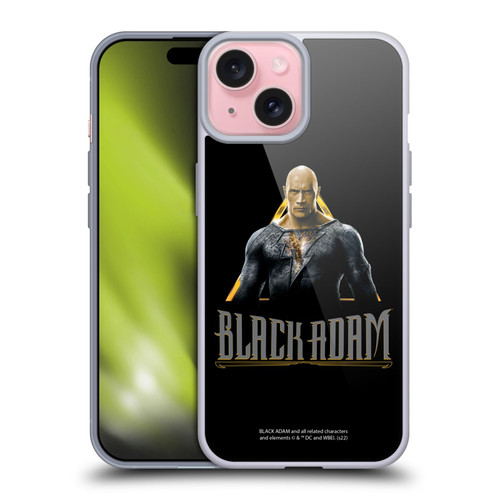 Black Adam Graphics Black Adam Soft Gel Case for Apple iPhone 15