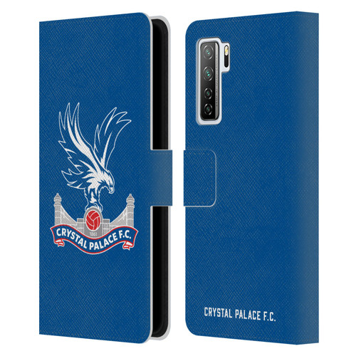 Crystal Palace FC Crest Plain Leather Book Wallet Case Cover For Huawei Nova 7 SE/P40 Lite 5G