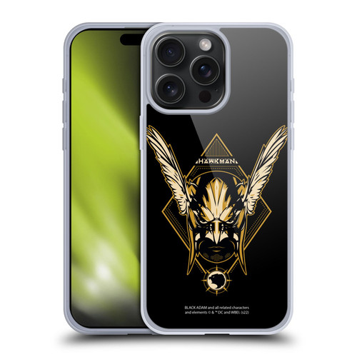 Black Adam Graphics Hawkman Soft Gel Case for Apple iPhone 15 Pro Max
