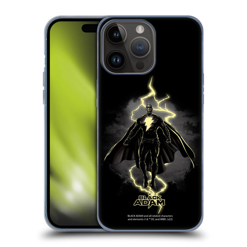 Black Adam Graphics Lightning Soft Gel Case for Apple iPhone 15 Pro Max