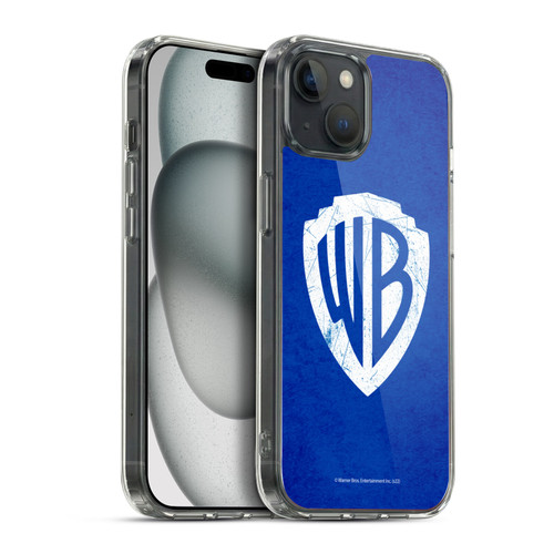 Warner Bros. Shield Logo Distressed Soft Gel Case for Apple iPhone 15 Plus & MagSafe