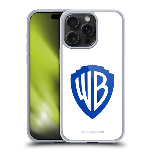Warner Bros. Shield Logo White Soft Gel Case for Apple iPhone 15 Pro Max