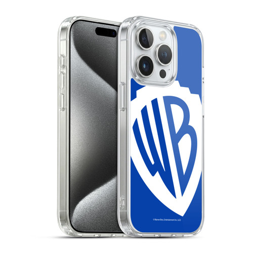 Warner Bros. Shield Logo Oversized Soft Gel Case for Apple iPhone 15 Pro & MagSafe