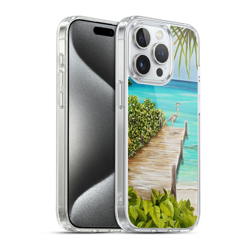 Lisa Sparling Birds And Nature Coastal Seclusion Soft Gel Case for Apple iPhone 15 Pro & MagSafe
