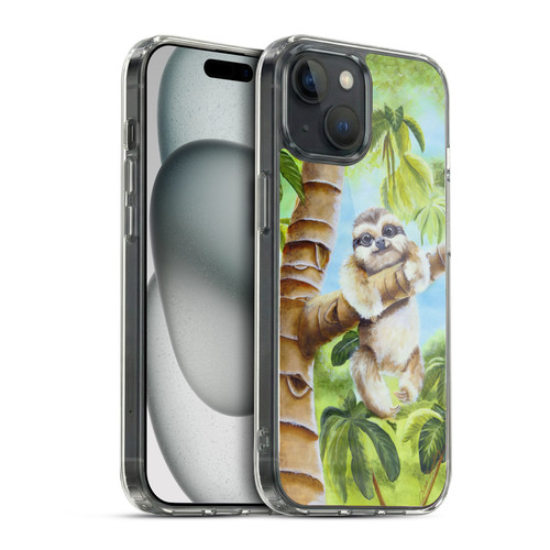 Lisa Sparling Creatures Cutest Sloth Soft Gel Case for Apple iPhone 15 & MagSafe